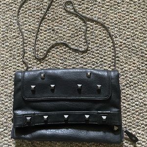 BCBG studded purse with silver hardware